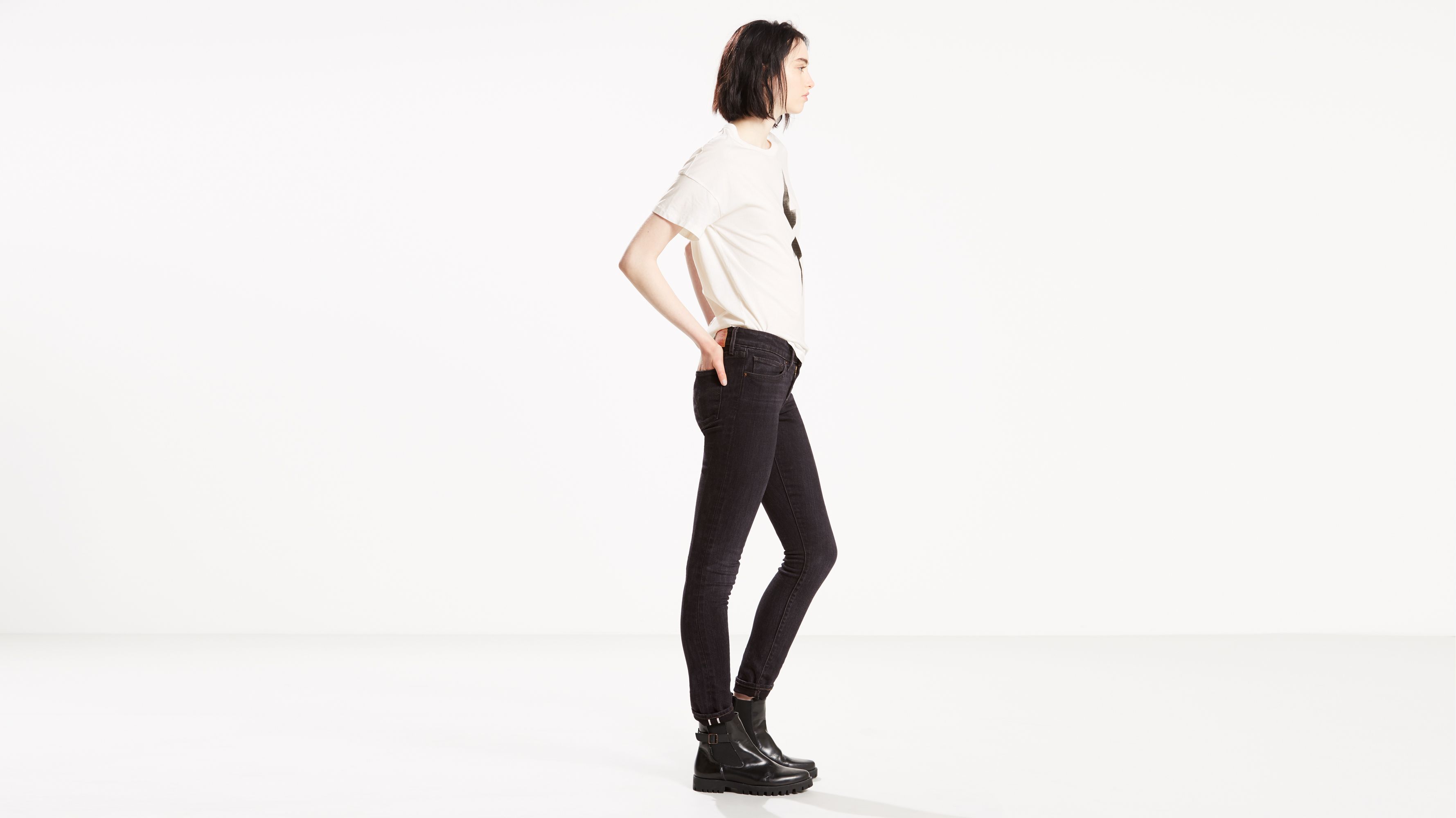 levi's 711 selvedge skinny jeans