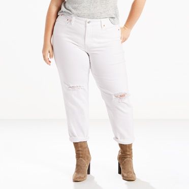 plus size white levi jeans